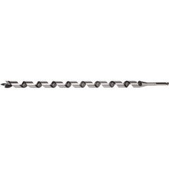 Irwin - 11/16", 5/8" Diam Hex Shank, 18" Overall Length with 15" Twist, Utility Auger Bit - Americas Industrial Supply