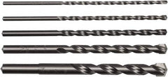 Irwin - 5/32 to 1/2", High Speed Steel Hammer Drill Bit Set - Exact Industrial Supply