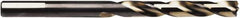 Irwin - 5/16" 135° High Speed Steel Jobber Drill - Oxide/Gold Finish, Spiral Flute, Straight Shank, 4-1/2" OAL - Americas Industrial Supply