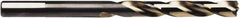 Irwin - 15/32" 135° High Speed Steel Jobber Drill - Oxide/Gold Finish, Spiral Flute, Straight Shank, 5-3/4" OAL - Americas Industrial Supply