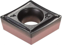 Iscar - CCMT3-1 SM Grade IC6025 Carbide Turning Insert - TiCN/Al2O3/TiN Finish, 80° Diamond, 3/8" Inscr Circle, 5/32" Thick, 1/64" Corner Radius - Americas Industrial Supply