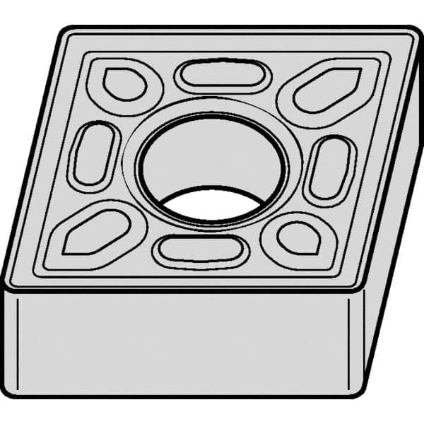 Kennametal - CNMG432 P Grade KCM15B Carbide Turning Insert - TiOCN Finish, 80° Diamond, 1/2" Inscr Circle, 3/16" Thick, 1/32" Corner Radius - Americas Industrial Supply