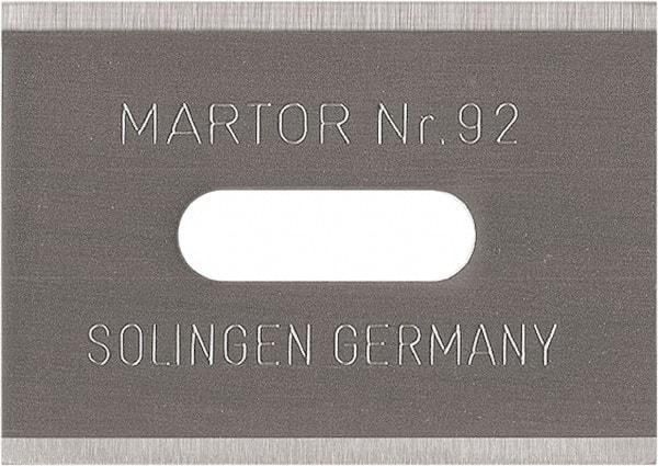 Martor USA - Steel Safety Blade - 1" Blade Length, 0.016" Blade Thickness - Americas Industrial Supply