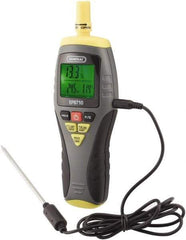 General - 14 to 122°F, 0 to 99.9% Humidity Range, Thermo-Hygrometer - Americas Industrial Supply