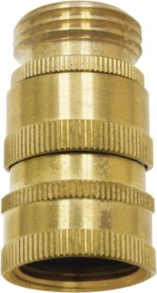 SANI-LAV - 3/4 GHT Garden Hose Quick Disconnect - Brass, Female Hose to Male Hose Connector - Americas Industrial Supply