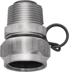 SANI-LAV - 1 Piece, 3/4 GHT & 3/4 GHT MNPT x FGHT, Stainless Steel Reusable Hose Male Swivel Fitting - 3/8" Hose ID x 1-1/4" Hose OD - Americas Industrial Supply