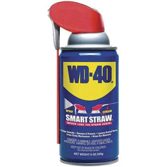 WD-40 - 8 oz Multi-Use Product with Smart Straw, Sprays 2 Ways - Multi-Purpose Lubricant: Stop Squeaks, Removes & Protects, Loosens Rusted Parts, Free Sticky Mechanisms, Drives Out Moisture - Americas Industrial Supply