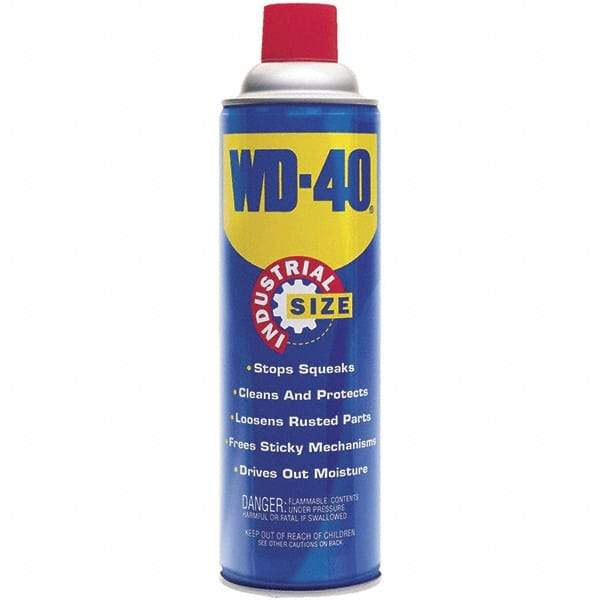 WD-40 - 16 oz Multi-Use Product Industrial Size - Multi-Purpose Lubricant: Stop Squeaks, Removes & Protects, Loosens Rusted Parts, Free Sticky Mechanisms, Drives Out Moisture - Americas Industrial Supply