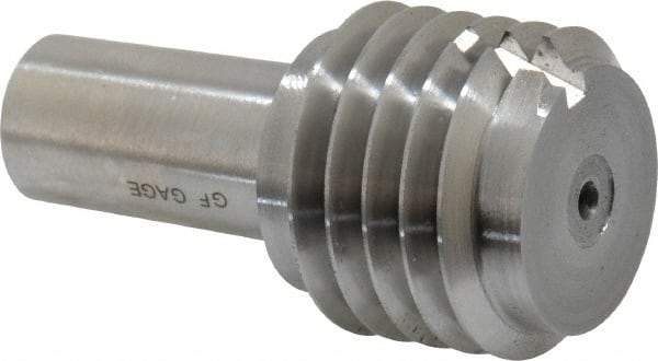 GF Gage - 1-1/8 - 7, Class 2B, 3B, Single End Plug Thread Go Gage - Hardened Tool Steel, Size 4 Handle Not Included - Americas Industrial Supply