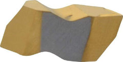 Kennametal - NT3 K Grade KC730, Internal/External Partial Profile 60° Threading Insert - 1.25 to 40mm & 6 to 20 TPI Ext Pitch, 20 to 50mm & 5 to 12 TPI Int Pitch, Right Hand Insert, TiN Finish, Carbide - Americas Industrial Supply