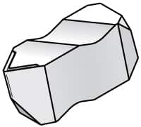 Kennametal - NT3 K Grade KC850, Internal/External Partial Profile 60° Threading Insert - 2.5 to 40mm & 6 to 11 TPI Ext Pitch, 40mm & 6 TPI Int Pitch, Right Hand Insert, TiC/TiCN/TiN Finish, Carbide - Americas Industrial Supply