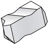 Kennametal - NTF3 Grade K313, Internal/External Partial Profile 60° Threading Insert - 0.6 to 2.5mm & 10 to 44 TPI Ext Pitch, 10 to 2.5mm & 9 to 24 TPI Int Pitch, Right Hand Insert, Uncoated, Carbide - Americas Industrial Supply