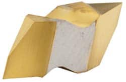 Kennametal - NTP2 Grade KC730, Internal/External Partial Profile 60° Threading Insert - 0.7 to 30mm & 8 to 36 TPI Ext Pitch, 1.25 to 3.5mm & 7 to 20 TPI Int Pitch, Left Hand Insert, TiN Finish, Carbide - Americas Industrial Supply