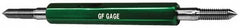 GF Gage - 9/16-24 Go/No Go Truncated Taperlock Thread Setting Plug Gage - Class 3A, Size 3 Handle, Steel - Americas Industrial Supply
