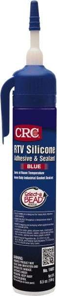 CRC - 8 oz Tube Blue RTV Silicone Gasket Sealant - -60 to 450°F Operating Temp, 24 hr Full Cure Time - Americas Industrial Supply