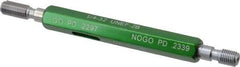 GF Gage - 1/4-32, Class 2B, Double End Plug Thread Go/No Go Gage - Hardened Tool Steel, Size 1 Handle Included - Americas Industrial Supply