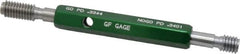 GF Gage - 3/8-16, Class 2B, Double End Plug Thread Go/No Go Gage - Hardened Tool Steel, Size 2 Handle Included - Americas Industrial Supply