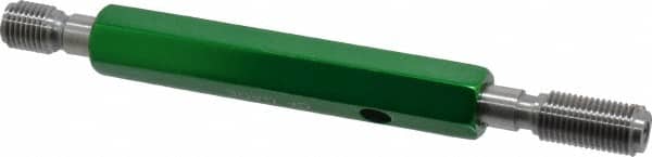 GF Gage - 3/8-24, Class 2B, Double End Plug Thread Go/No Go Gage - Hardened Tool Steel, Size 2 Handle Included - Americas Industrial Supply