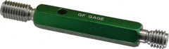 GF Gage - 9/16-12, Class 2B, Double End Plug Thread Go/No Go Gage - Hardened Tool Steel, Size 3 Handle Included - Americas Industrial Supply