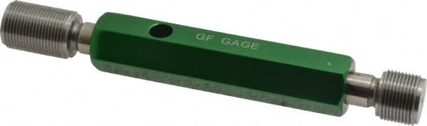 GF Gage - 5/8-24, Class 2B, Double End Plug Thread Go/No Go Gage - Hardened Tool Steel, Size 3 Handle Included - Americas Industrial Supply