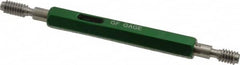 GF Gage - 1/4-20, Class 3B, Double End Plug Thread Go/No Go Gage - Hardened Tool Steel, Size 1 Handle Included - Americas Industrial Supply