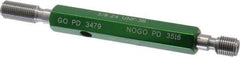 GF Gage - 3/8-24, Class 3B, Double End Plug Thread Go/No Go Gage - Hardened Tool Steel, Size 2 Handle Included - Americas Industrial Supply