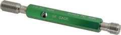 GF Gage - 7/16-20, Class 3B, Double End Plug Thread Go/No Go Gage - Hardened Tool Steel, Size 2 Handle Included - Americas Industrial Supply