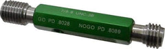 GF Gage - 7/8-9, Class 3B, Double End Plug Thread Go/No Go Gage - Hardened Tool Steel, Size 4 Handle Included - Americas Industrial Supply
