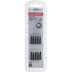 Wiha - Slotted Screwdriver Bits Reversible: NonReversible Blade Width (Inch): 7/32 - Americas Industrial Supply