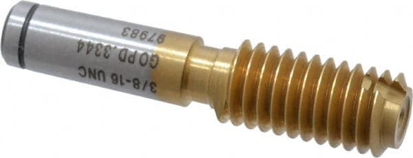 GF Gage - 3/8-16, Class 2B, 3B, Single End Plug Thread Go Gage - High Speed Steel, Size 2 Handle Not Included - Americas Industrial Supply
