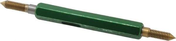 GF Gage - #6-40, Class 2B, Double End Plug Thread Go/No Go Gage - High Speed Steel, Size 00 Handle Included - Americas Industrial Supply
