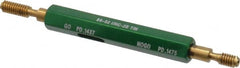 GF Gage - #8-32, Class 2B, Double End Plug Thread Go/No Go Gage - High Speed Steel, Size 0 Handle Included - Americas Industrial Supply