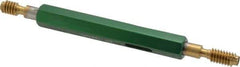 GF Gage - 1/4-20, Class 2B, Double End Plug Thread Go/No Go Gage - High Speed Steel, Size 1 Handle Included - Americas Industrial Supply