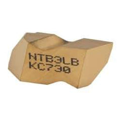 Kennametal - NTB3 Grade KC730, Internal/External American Buttress Threading Insert - 8 to 16 TPI Int Pitch, Left Hand Insert, TiN Finish, Carbide - Americas Industrial Supply