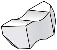 Kennametal - NTB2 Grade KC730, Internal/External American Buttress Threading Insert - 20 to 16 TPI Int Pitch, Left Hand Insert, TiN Finish, Carbide - Americas Industrial Supply