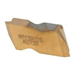 Kennametal - NTC3 Grade KC730, External UN Threading Insert - 12 TPI Ext Pitch, Right Hand Insert, TiN Finish, Carbide - Americas Industrial Supply