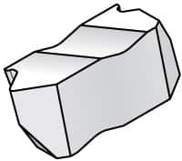 Kennametal - NTC3 Grade KC5025, External UN Threading Insert - 32 TPI Ext Pitch, Right Hand Insert, TiAlN Finish, Carbide - Americas Industrial Supply
