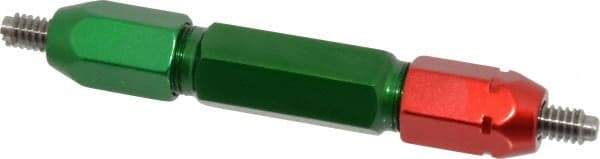 GF Gage - 1/4-20, Class 2B, Double End Plug Thread Go/No Go Gage - Steel, Size 3W Handle Included - Americas Industrial Supply