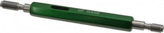 GF Gage - M6x1.00, Class 6H, Double End Plug Thread Go/No Go Gage - Hardened Tool Steel, Size 1 Handle Included - Americas Industrial Supply