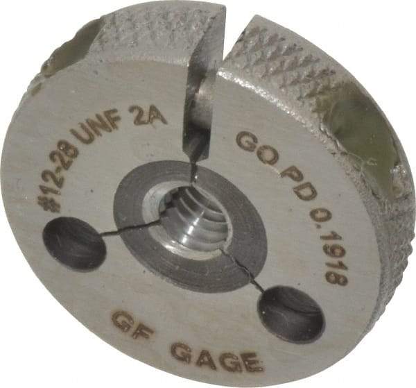GF Gage - 12-28 Go Single Ring Thread Gage - Class 2A - Americas Industrial Supply
