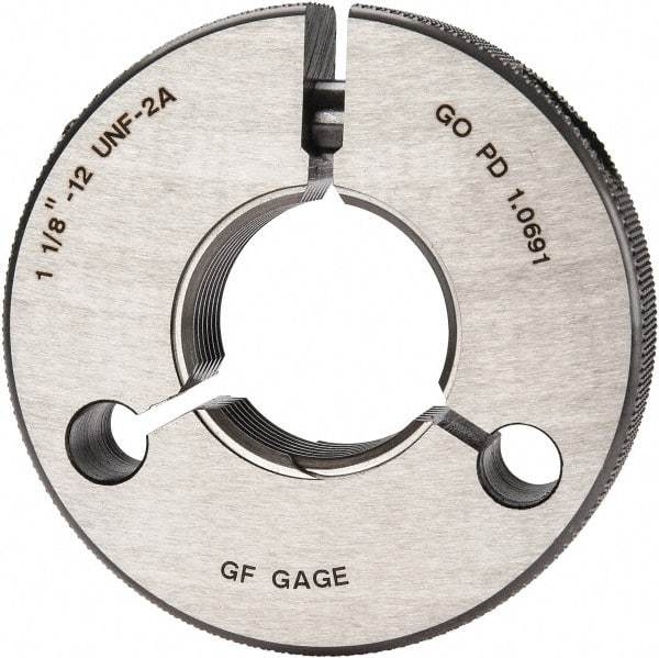 GF Gage - 1-1/8 - 12 Go Single Ring Thread Gage - Class 2A - Americas Industrial Supply