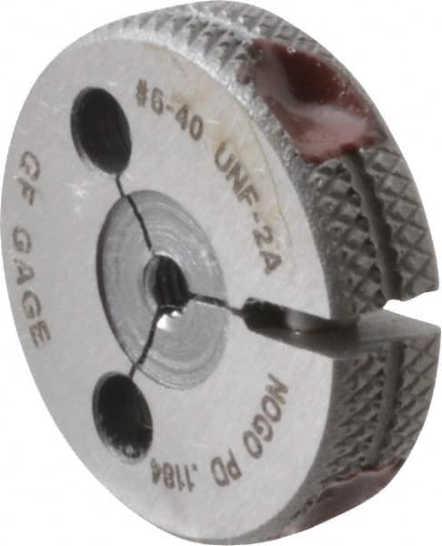 GF Gage - 6-40 No Go Single Ring Thread Gage - Class 2A - Americas Industrial Supply