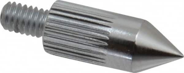Mitutoyo - #4-48, 5mm Ball Diam, Carbide 60 ° Conical Contact Point - 1/2" Contact Point Length, Use with AGD 1,2,3,4 - Americas Industrial Supply