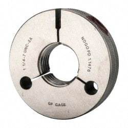 GF Gage - 1-1/4 - 7 Go/No Go Double Ring Thread Gage - Class 2A - Americas Industrial Supply