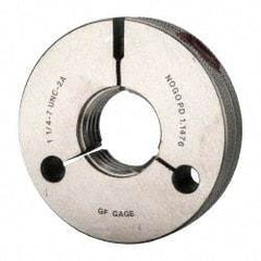 GF Gage - 1-1/4 - 7 Go/No Go Double Ring Thread Gage - Class 2A - Americas Industrial Supply