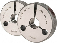 GF Gage - 9/16-24 Go/No Go Double Ring Thread Gage - Class 3A - Americas Industrial Supply