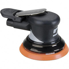 Dynabrade - 12,000 OPM, 18 CFM Air Consumption, Palm Air Orbital Sander - Round Pad, 1/4 NPT Inlet - Americas Industrial Supply