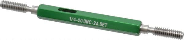 GF Gage - 1/4-20 Go/No Go Truncated Taperlock Thread Setting Plug Gage - Class 2A, Size 1 Handle, Steel - Americas Industrial Supply