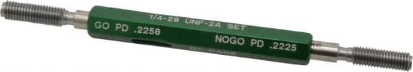 GF Gage - 1/4-28 Go/No Go Truncated Taperlock Thread Setting Plug Gage - Class 2A, Size 1 Handle, Steel - Americas Industrial Supply