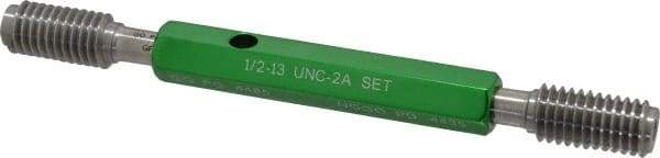 GF Gage - 1/2-13 Go/No Go Truncated Taperlock Thread Setting Plug Gage - Class 2A, Size 2 Handle, Steel - Americas Industrial Supply